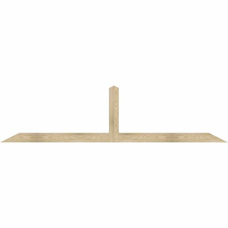 Ekena Millwork Portland Rough Sawn Timber Gable Bracket, Douglas Fir, 96"W x 24"H x 2"D x 4"F, 6/12 Pitch GBW096X24X0204POR00RDF